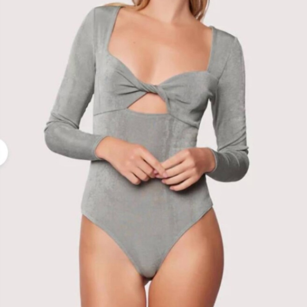 NEW NWT Lost +Wander sage green bodysuit XS